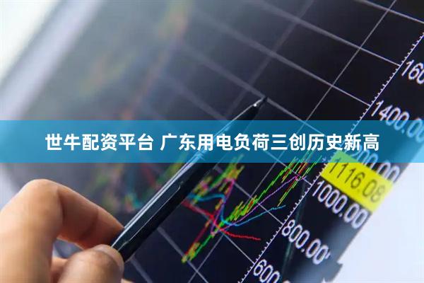 世牛配资平台 广东用电负荷三创历史新高